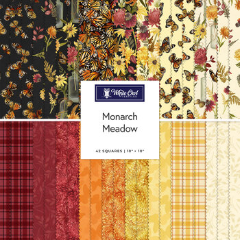 Monarch Meadow  10" Stack by Nicole Tamarin for White Owl Textiles, Image