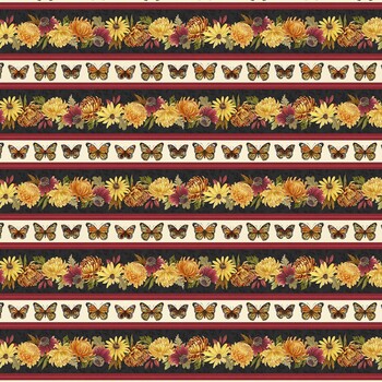 Monarch Meadow W100-025-730 Multi by Nicole Tamarin for White Owl Textiles, Image