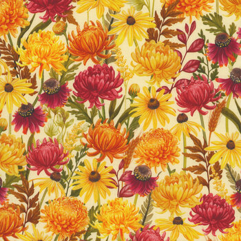 Monarch Meadow W100-026-023 Cream by Nicole Tamarin for White Owl Textiles