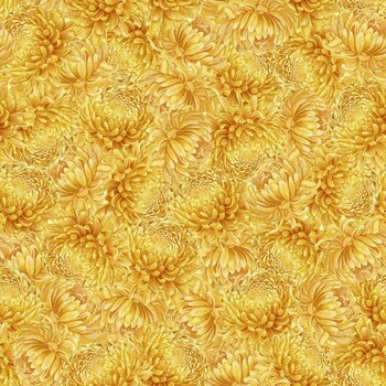 Monarch Meadow W100-031-240 Yellow by Nicole Tamarin for White Owl Textiles, Image