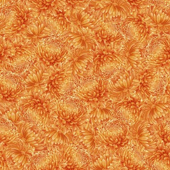 Monarch Meadow W100-031-266 Orange by Nicole Tamarin for White Owl Textiles, Image
