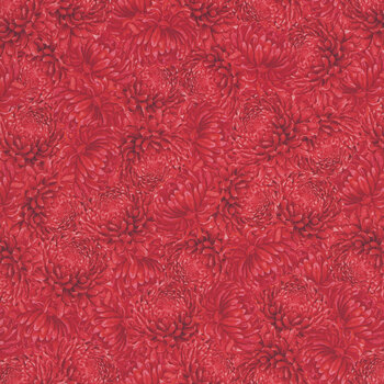Monarch Meadow W100-031-360 Red by Nicole Tamarin for White Owl Textiles