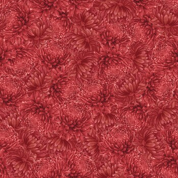 Monarch Meadow W100-031-360 Red by Nicole Tamarin for White Owl Textiles, Image