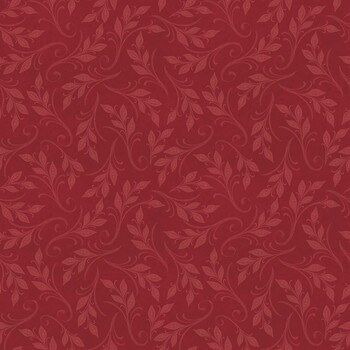 Monarch Meadow W100-032-370 Red by Nicole Tamarin for White Owl Textiles, Image