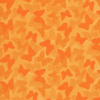 Monarch Meadow W100-033-275 Orange by Nicole Tamarin for White Owl Textiles