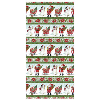 Snowy Greetings W105-030-063 Multi by Susan Winget for White Owl Textiles, Image