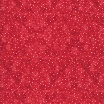 Snowy Greetings W105-038-355 Red by Susan Winget for White Owl Textiles