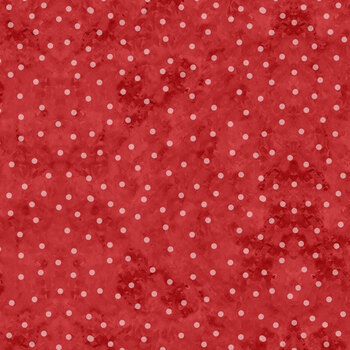 Snowy Greetings W105-038-355 Red by Susan Winget for White Owl Textiles, Image