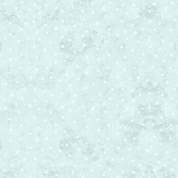 Snowy Greetings W105-038-505 Blue by Susan Winget for White Owl Textiles, Image