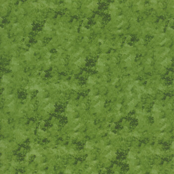 Snowy Greetings W105-039-675 Green by Susan Winget for White Owl Textiles