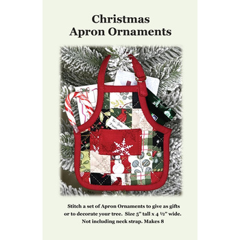Christmas Apron Ornaments Pattern - PDF Download, Image