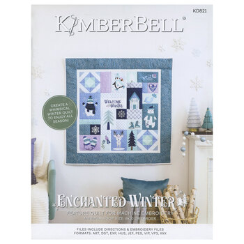 Enchanted Winter Quilt Book - Machine Embroidery, Image