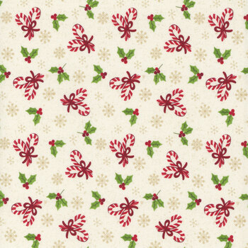 Peppermint & Pine R791910D-MULTI Candy Cane by Lamb Farm Designs for Marcus Fabrics