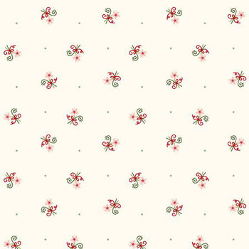 Peppermint & Pine R791911D-MULTI Floral Scatter by Lamb Farm Designs for Marcus Fabrics, Image