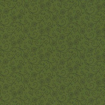 Peppermint & Pine R791913D-HUNTER Swirly Twirly by Lamb Farm Designs for Marcus Fabrics