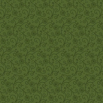 Peppermint & Pine R791913D-HUNTER Swirly Twirly by Lamb Farm Designs for Marcus Fabrics, Image
