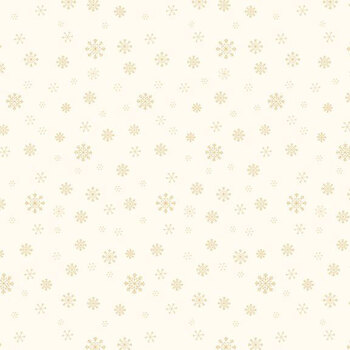 Peppermint & Pine R791915D-CREAM Snowflake by Lamb Farm Designs for Marcus Fabrics, Image