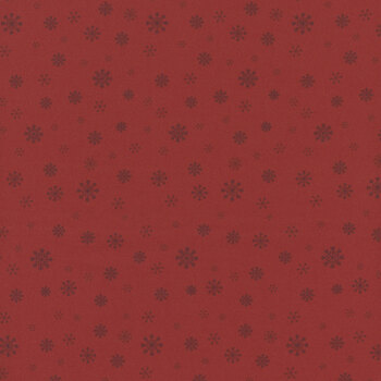 Peppermint & Pine R791915D-POPPY Snowflake by Lamb Farm Designs for Marcus Fabrics