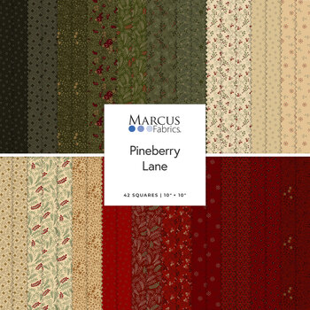 Pineberry Lane  10" Squares by Pam Buda for Marcus Fabrics, Image