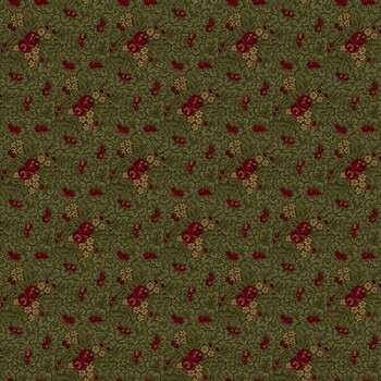 Pineberry Lane R172000D-GREEN Winter Foliage by Pam Buda for Marcus Fabrics, Image