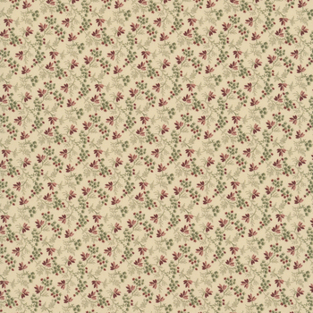 Pineberry Lane R172002D-CREAM Berrie & Greens by Pam Buda for Marcus Fabrics