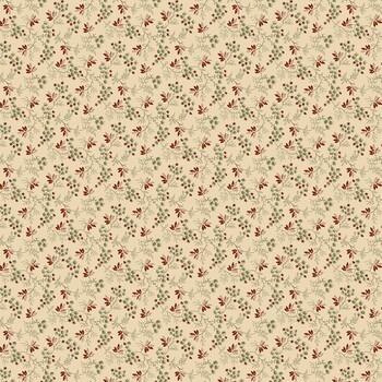 Pineberry Lane R172002D-CREAM Berrie & Greens by Pam Buda for Marcus Fabrics, Image