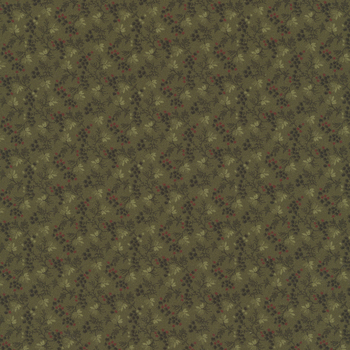 Pineberry Lane R172002D-GREEN Berrie & Greens by Pam Buda for Marcus Fabrics