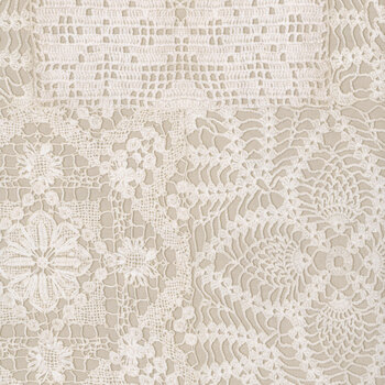 Yardley House 108" Wide QB541966D-TAN Lace by Timeworn Toolbox Designs for Marcus Fabrics
