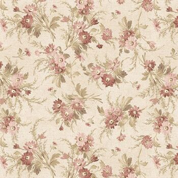 Yardley House R541955D-TAN Flowers by Timeworn Toolbox Designs for Marcus Fabrics, Image