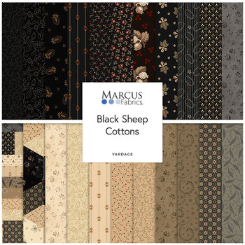 Black Sheep Cottons  Yardage by Pam Buda for Marcus Fabrics, Image