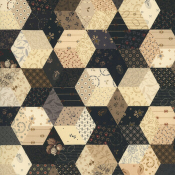 Black Sheep Cottons R171930D-BLACK Stars by Pam Buda for Marcus Fabrics