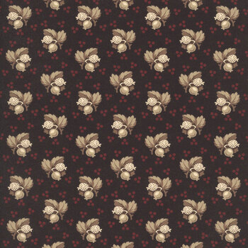 Black Sheep Cottons R171931D-BLACK Berry Garden by Pam Buda for Marcus Fabrics