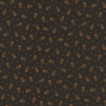 Black Sheep Cottons R171934D-BLACK Thistle by Pam Buda for Marcus Fabrics
