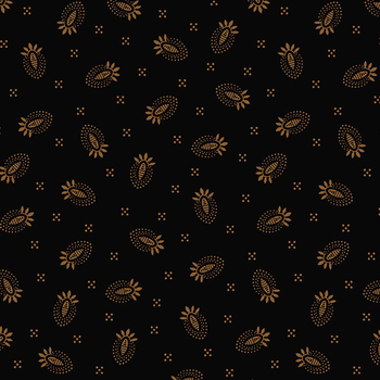 Black Sheep Cottons R171934D-BLACK Thistle by Pam Buda for Marcus Fabrics, Image