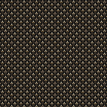 Black Sheep Cottons R171936D-BLACK Flowers In A Row by Pam Buda for Marcus Fabrics, Image