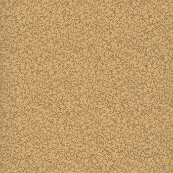 Black Sheep Cottons R171939D-BEIGE Wispy Leaf by Pam Buda for Marcus Fabrics