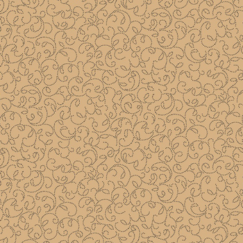 Black Sheep Cottons R171939D-BEIGE Wispy Leaf by Pam Buda for Marcus Fabrics, Image