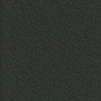 Black Sheep Cottons R171939D-BLACK Wispy Leaf by Pam Buda for Marcus Fabrics