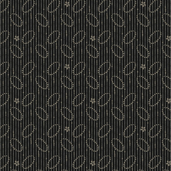 Black Sheep Cottons R171940D-BLACK Oval Bars by Pam Buda for Marcus Fabrics, Image