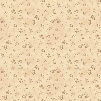 Black Sheep Cottons R171944D-CREAM Country Flowers by Pam Buda for Marcus Fabrics, Image