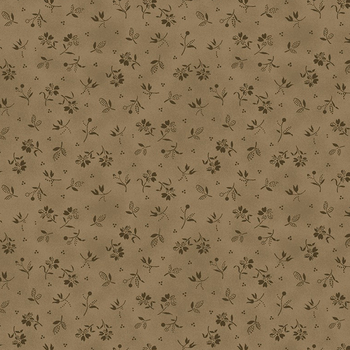 Black Sheep Cottons R171944D-SEPIA Country Flowers by Pam Buda for Marcus Fabrics, Image