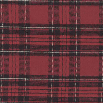 Primo Plaids Flannel: Rich & Rustic PP091971-RED by Marcus Fabrics