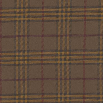Primo Plaids Flannel: Rich & Rustic PP091973-BROWN by Marcus Fabrics