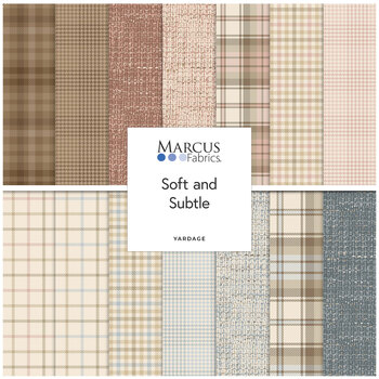 Primo Plaids Flannel: Soft & Subtle  Yardage by Marcus Fabrics, Image
