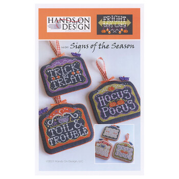 Signs of the Season - Fright This Way Cross Stitch Pattern, Image