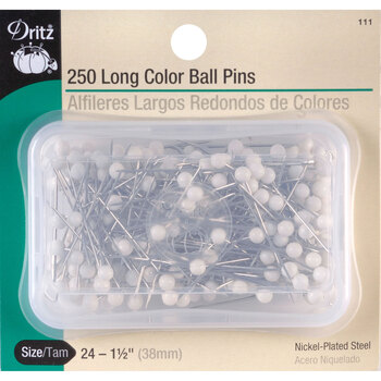 Dritz Long Color Ball Pins - 250ct, Image