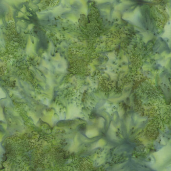 1895-377 Spinach Watercolor Batik by Hoffman Fabrics, Image