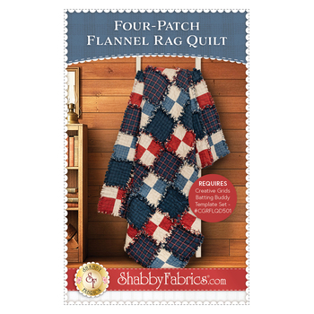 Four-Patch Flannel Rag Quilt Pattern - PDF Download, Image