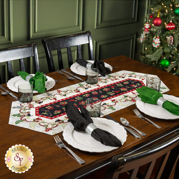  Easy Striped Table Runner Kit - Merry Gnome-ments, Image