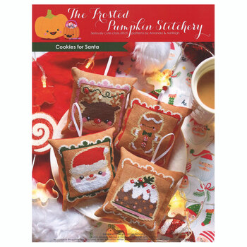 Cookies For Santa Ornaments Cross Stitch Pattern, Image